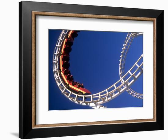 Boardwalk Roller Coaster, Ocean City, Maryland, USA-Bill Bachmann-Framed Photographic Print