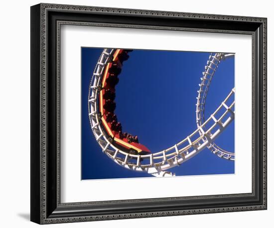 Boardwalk Roller Coaster, Ocean City, Maryland, USA-Bill Bachmann-Framed Photographic Print