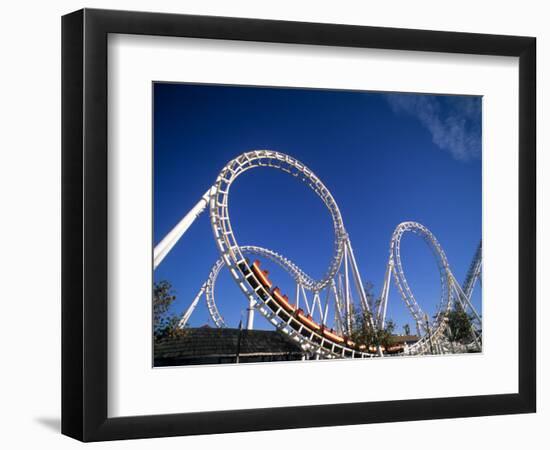 Boardwalk Roller Coaster, Ocean City, Maryland, USA-Bill Bachmann-Framed Photographic Print