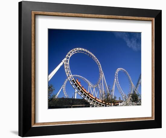 Boardwalk Roller Coaster, Ocean City, Maryland, USA-Bill Bachmann-Framed Photographic Print