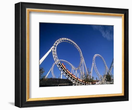 Boardwalk Roller Coaster, Ocean City, Maryland, USA-Bill Bachmann-Framed Photographic Print