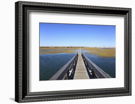 Boardwalk, Salt Marsh, Sandwich, Cape Cod, Massachusetts, New England, Usa-Wendy Connett-Framed Photographic Print