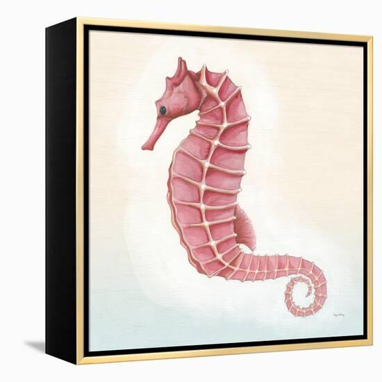 Boardwalk Seahorse-Elyse DeNeige-Framed Stretched Canvas