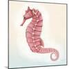 Boardwalk Seahorse-Elyse DeNeige-Mounted Art Print