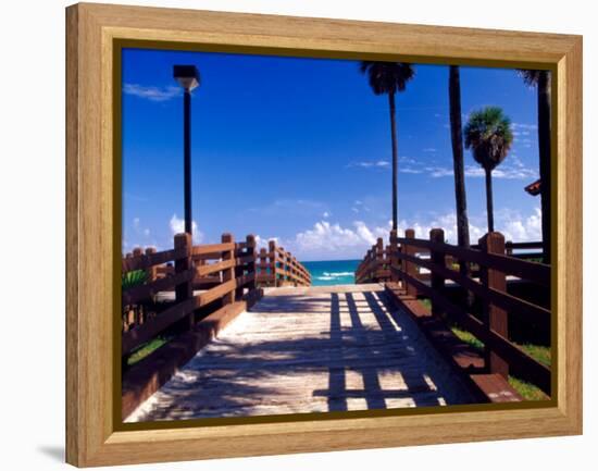 Boardwalk, South Beach, Miami, Florida, USA-Terry Eggers-Framed Premier Image Canvas