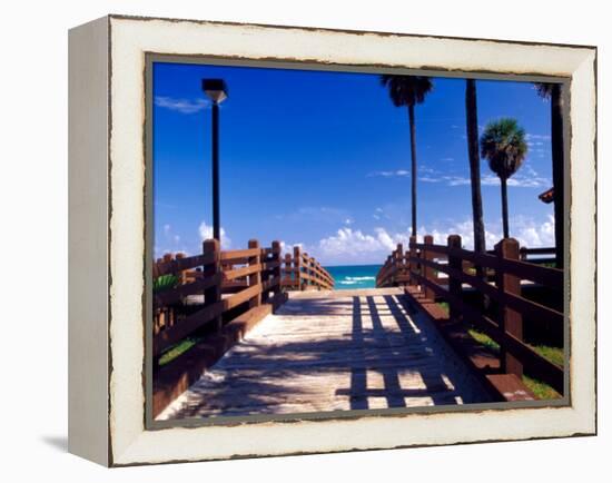 Boardwalk, South Beach, Miami, Florida, USA-Terry Eggers-Framed Premier Image Canvas