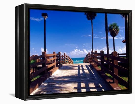 Boardwalk, South Beach, Miami, Florida, USA-Terry Eggers-Framed Premier Image Canvas