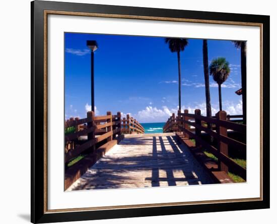 Boardwalk, South Beach, Miami, Florida, USA-Terry Eggers-Framed Photographic Print