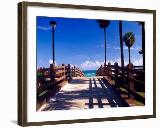 Boardwalk, South Beach, Miami, Florida, USA-Terry Eggers-Framed Photographic Print