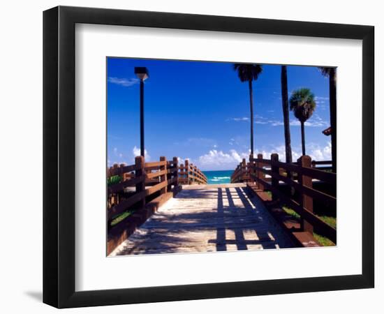 Boardwalk, South Beach, Miami, Florida, USA-Terry Eggers-Framed Photographic Print