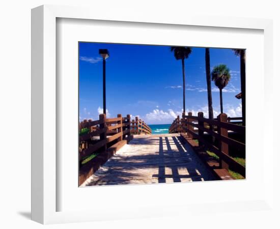 Boardwalk, South Beach, Miami, Florida, USA-Terry Eggers-Framed Photographic Print