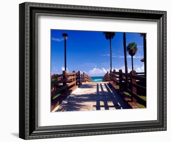 Boardwalk, South Beach, Miami, Florida, USA-Terry Eggers-Framed Photographic Print