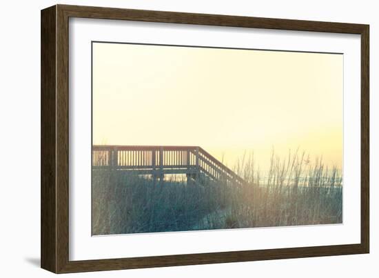 Boardwalk to the Beach-Sue Schlabach-Framed Art Print