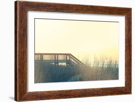 Boardwalk to the Beach-Sue Schlabach-Framed Art Print