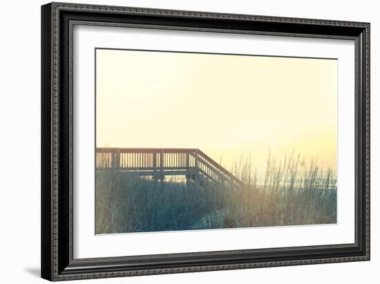 Boardwalk to the Beach-Sue Schlabach-Framed Art Print