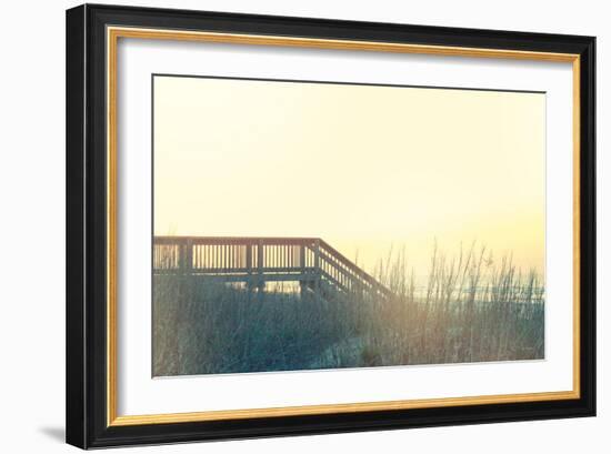 Boardwalk to the Beach-Sue Schlabach-Framed Art Print