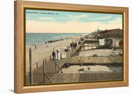 Boardwalk, Virginia Beach, Virginia-null-Framed Stretched Canvas