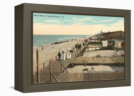 Boardwalk, Virginia Beach, Virginia-null-Framed Stretched Canvas
