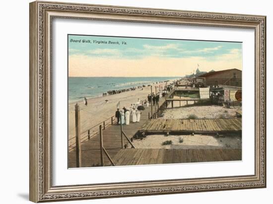 Boardwalk, Virginia Beach, Virginia-null-Framed Art Print