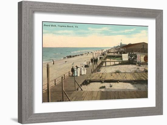 Boardwalk, Virginia Beach, Virginia-null-Framed Art Print