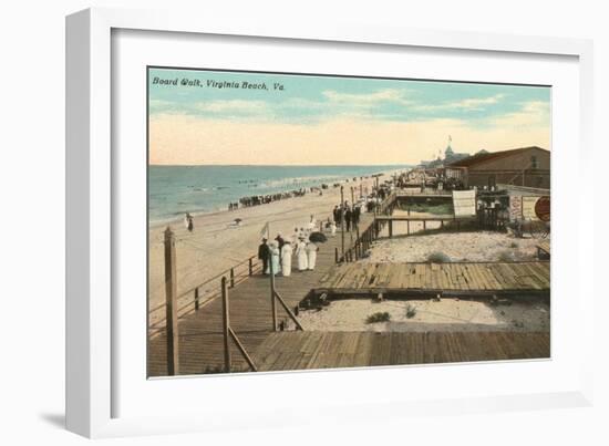 Boardwalk, Virginia Beach, Virginia-null-Framed Art Print