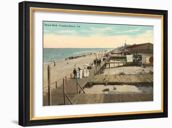 Boardwalk, Virginia Beach, Virginia-null-Framed Art Print