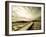 Boardwalk Winding over Sand and Brush-Jan Lakey-Framed Photographic Print