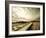 Boardwalk Winding over Sand and Brush-Jan Lakey-Framed Photographic Print