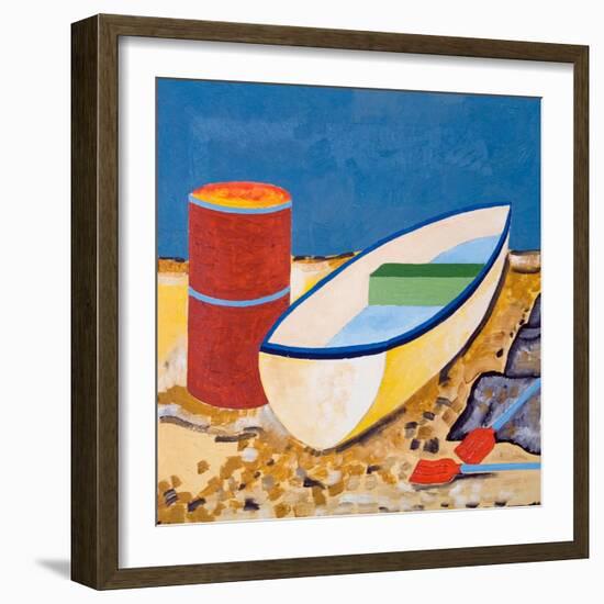 Boat and Barrel, 2005-Jan Groneberg-Framed Giclee Print