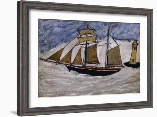 Boat and Lighthouse-Alfred Wallis-Framed Giclee Print