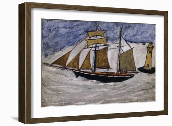 Boat and Lighthouse-Alfred Wallis-Framed Giclee Print