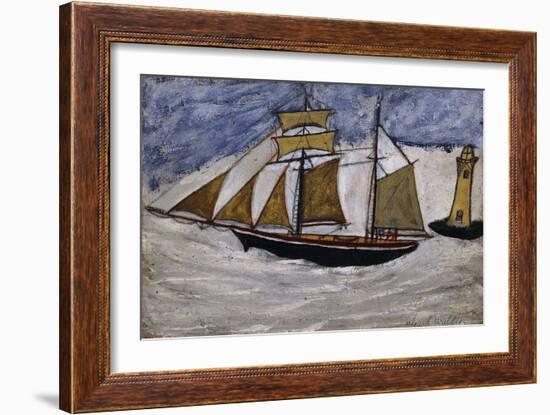 Boat and Lighthouse-Alfred Wallis-Framed Giclee Print