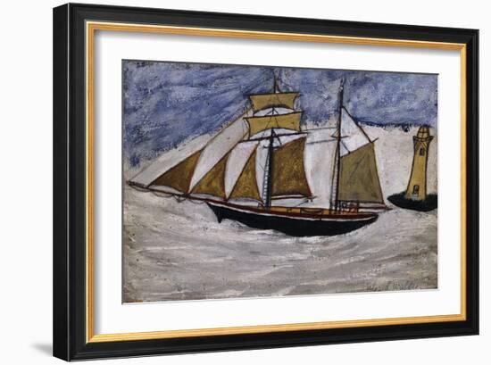 Boat and Lighthouse-Alfred Wallis-Framed Giclee Print