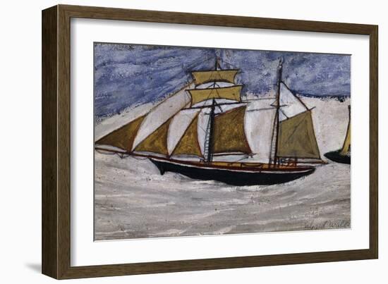 Boat and Lighthouse-Alfred Wallis-Framed Giclee Print