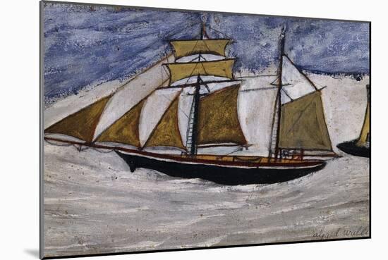 Boat and Lighthouse-Alfred Wallis-Mounted Giclee Print