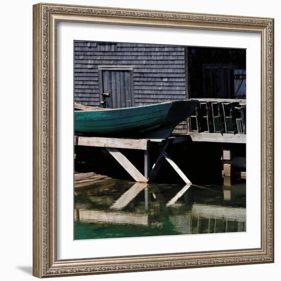 Boat and Lobster Pots-Laura Warren-Framed Giclee Print