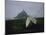 Boat and Mont St. Michel, Islet in Northwestern France, in the Gulf of Saint Malo-Walter Sanders-Mounted Photographic Print