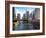 Boat and River, Chicago River, Chicago, Illinois, Usa-Alan Klehr-Framed Photographic Print