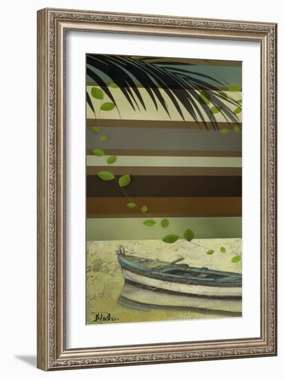 Boat and Stripes I-Patricia Pinto-Framed Art Print