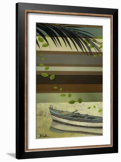 Boat and Stripes I-Patricia Pinto-Framed Art Print