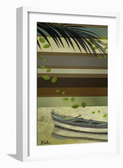 Boat and Stripes I-Patricia Pinto-Framed Art Print