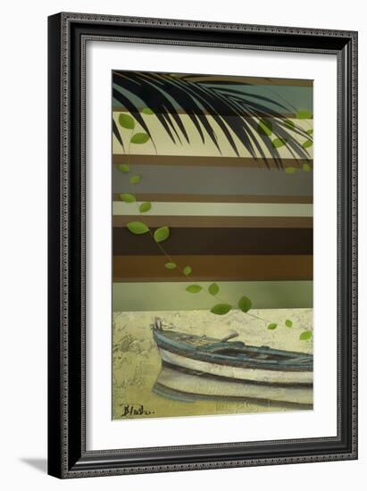 Boat and Stripes I-Patricia Pinto-Framed Art Print