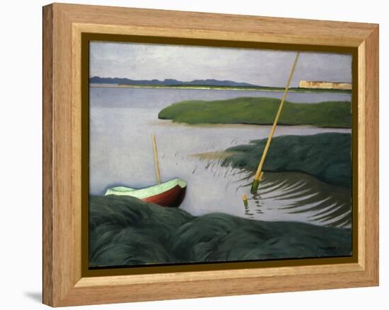 Boat at Berville, 1918-Félix Vallotton-Framed Premier Image Canvas