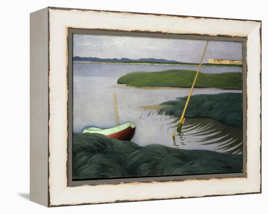 Boat at Berville, 1918-Félix Vallotton-Framed Premier Image Canvas