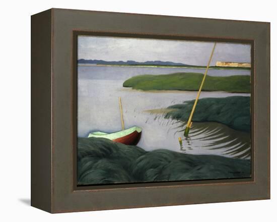 Boat at Berville, 1918-Félix Vallotton-Framed Premier Image Canvas