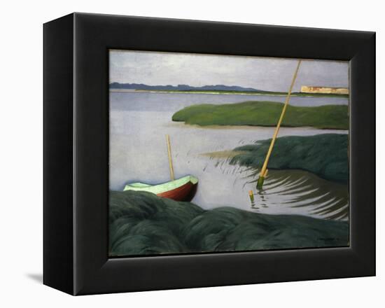 Boat at Berville, 1918-Félix Vallotton-Framed Premier Image Canvas