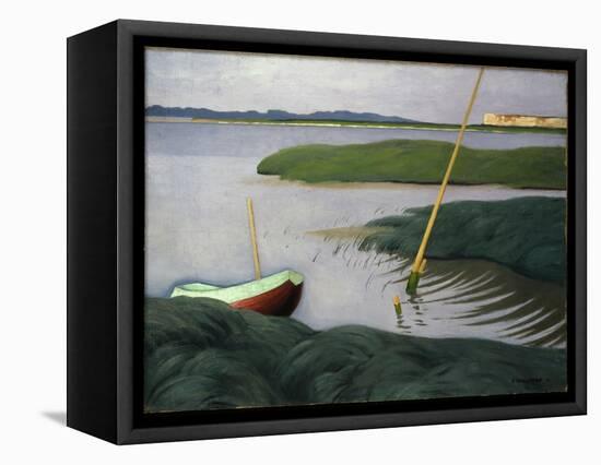 Boat at Berville, 1918-Félix Vallotton-Framed Premier Image Canvas