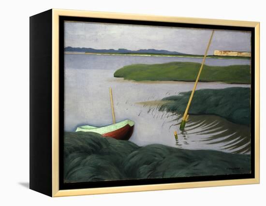 Boat at Berville, 1918-Félix Vallotton-Framed Premier Image Canvas