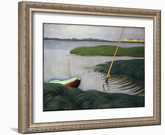 Boat at Berville, 1918-Félix Vallotton-Framed Giclee Print