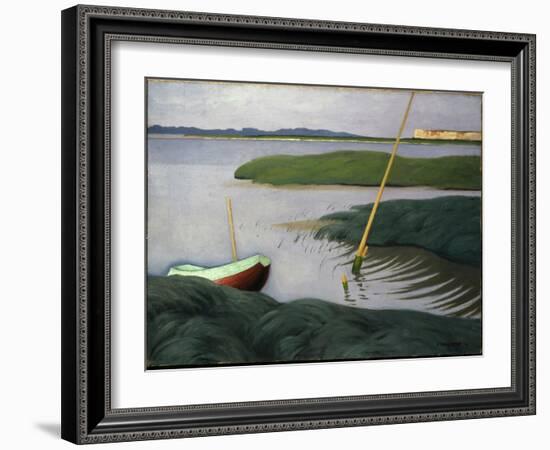 Boat at Berville, 1918-Félix Vallotton-Framed Giclee Print